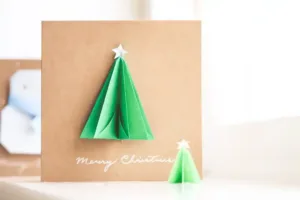 3D Christmas tree card