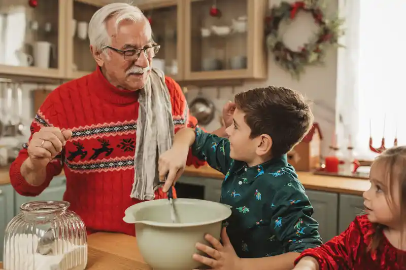 Baking at christmas