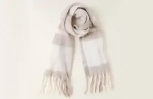Evie Ivory Check Scarf Evie Ivory Check Scarf