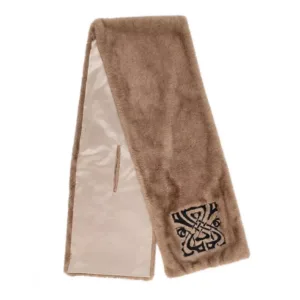 house of Fraser biba logo faux fur scarf biba logo faux fur scarf